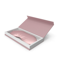 Pink Silk Sleep Mask with Gift Box PNG & PSD Images