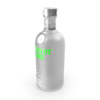 Absolut Lime Vodka Bottle PNG & PSD Images