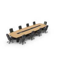 Meeting Table With Chairs PNG & PSD Images