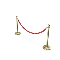 Gold Rope Barriers PNG & PSD Images
