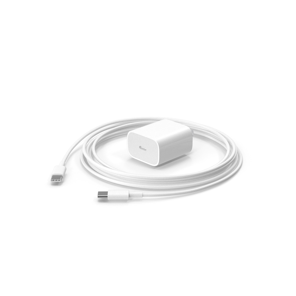 Apple 20W Type C Fast Charger with Cable PNG Images & PSDs for Download |  PixelSquid - S113496139