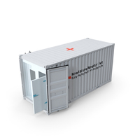 Medical Container Opened Doors PNG & PSD Images