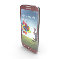 Samsung I9506 Galaxy S4 Red Aurora PNG & PSD Images