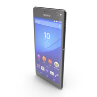 Sony Xperia C4 & C4 Dual Black PNG & PSD Images