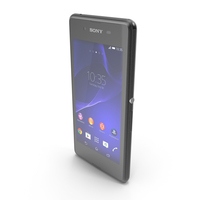 Sony Xperia E3 & E3 Dual Black PNG & PSD Images