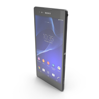 Sony Xperia T2 Ultra Black PNG & PSD Images