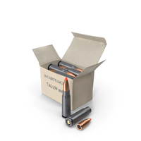 Box of 7.62×39mm Intermediate Cartridge PNG & PSD Images