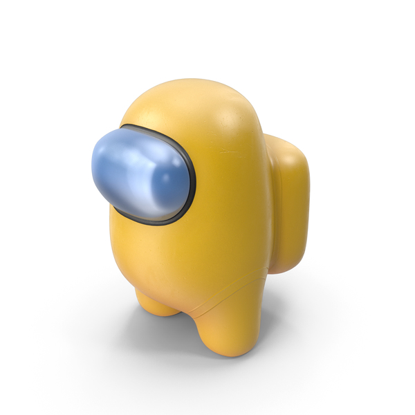 Among Us Yellow Guy Character PNG & PSD Images