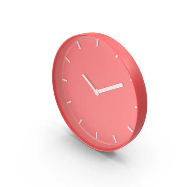 Wall Clock Red PNG & PSD Images