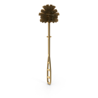 Golden Toilet Brush PNG & PSD Images
