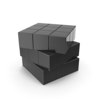 Black Puzzle Cube PNG & PSD Images
