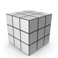 White Puzzle Cube PNG & PSD Images