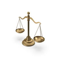 Gold Brass Balance Scale PNG & PSD Images