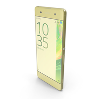 Sony Xperia XA Lime Gold PNG & PSD Images