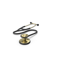 Black and Gold Stethoscope PNG & PSD Images