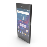 Sony Xperia XZ Mineral Black PNG & PSD Images