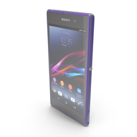 Sony Xperia Z1 Purple PNG & PSD Images