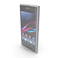 Sony Xperia Z1 White PNG & PSD Images