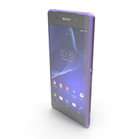 Sony Xperia Z2 Purple PNG & PSD Images