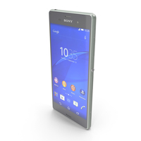 Sony Xperia Z3 & Z3 Dual Silver Green PNG & PSD Images