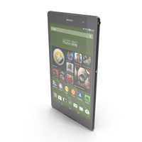 Sony Xperia Z3 Tablet Compact Black PNG & PSD Images