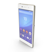 Sony Xperia Z3+ & Z3+ Dual White PNG & PSD Images