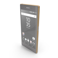 Sony Xperia Z5 Gold PNG & PSD Images