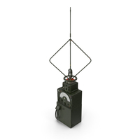 Military Direction Finder Antenna with Amplifier PNG & PSD Images