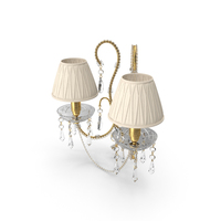 2 Bulb Wall Classical Lamp With Shades PNG & PSD Images