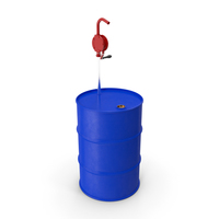Rotary Pump with Oil Barrel PNG & PSD Images