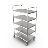 Serving Trolley with Tray PNG & PSD Images