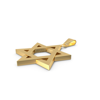 Star of David Necklace Gold PNG & PSD Images
