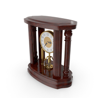 Classical Table Clock 2pm PNG & PSD Images