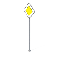Traffic Sign Main Road PNG & PSD Images