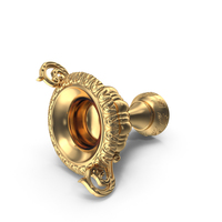 Lying Baroque Golden Cup PNG & PSD Images