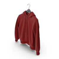 Red Hoodie with Hanger PNG & PSD Images