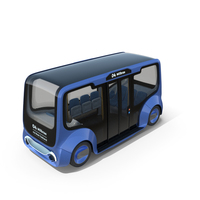 Autonomous Electric Minibus PNG & PSD Images