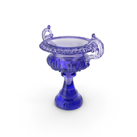 Blue Baroque Murano Glass Vase PNG & PSD Images