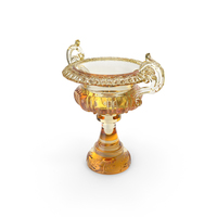 Murano Yellow Blue Glass Vase PNG & PSD Images