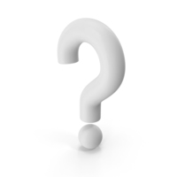 Question Mark White PNG & PSD Images