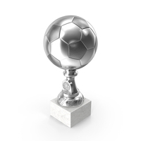 Silver Football Trophy PNG & PSD Images