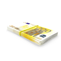Bundle of 200 Euro Banknotes Bills PNG & PSD Images