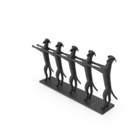 Decorative Dogs Sculpture Conga Line PNG & PSD Images