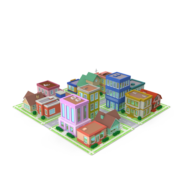 Cartoon City PNG & PSD Images