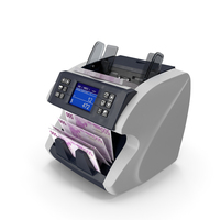 Cash Currency Counter Sorter Bills Euro PNG & PSD Images