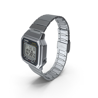 Casio Illuminator b650wd-1a Stainless Steel PNG & PSD Images