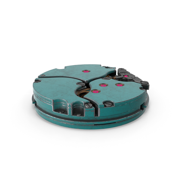 Watch Mechanism Blue Metal Dirty PNG & PSD Images