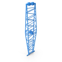 Crane Jib Mast Blue PNG & PSD Images
