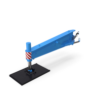 Crane Outrigger Large 03 Blue PNG & PSD Images