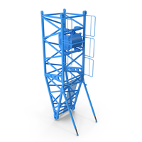 Crane S Pivot Section 10m Blue PNG & PSD Images